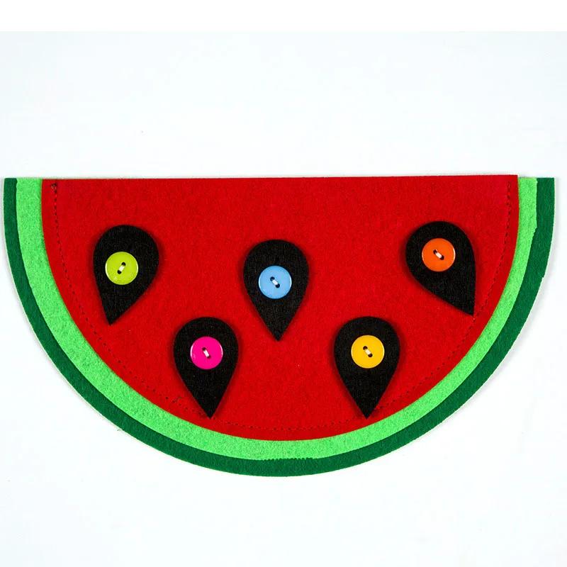 Giocattoli Fai da Te Educativi Creativi EVA Carini Cartoni Animati Fatti a Mano Tessuto Non Tessuto Materiale Bottone Strumenti per la Scuola dell'Infanzia Primi Puzzle per Bambini
