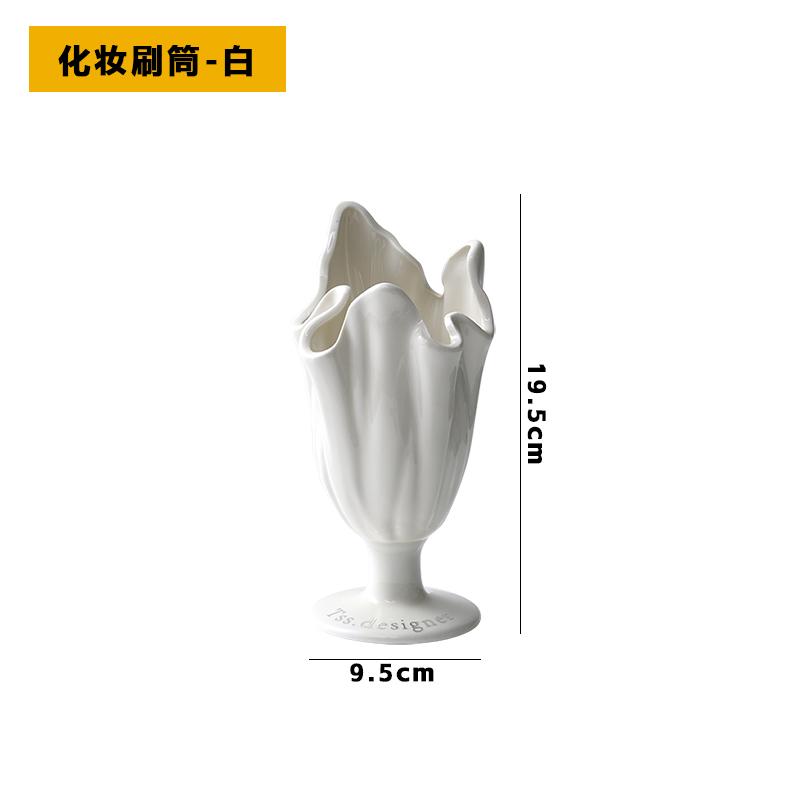 

Creative ceramic pen holder high-end makeup brush storage holder desktop decoration ornament office desk organiser pen organizer