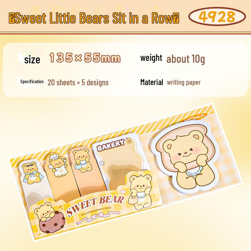 Creative Panda Sticky Notes - Large Notepad for Office and Student Use