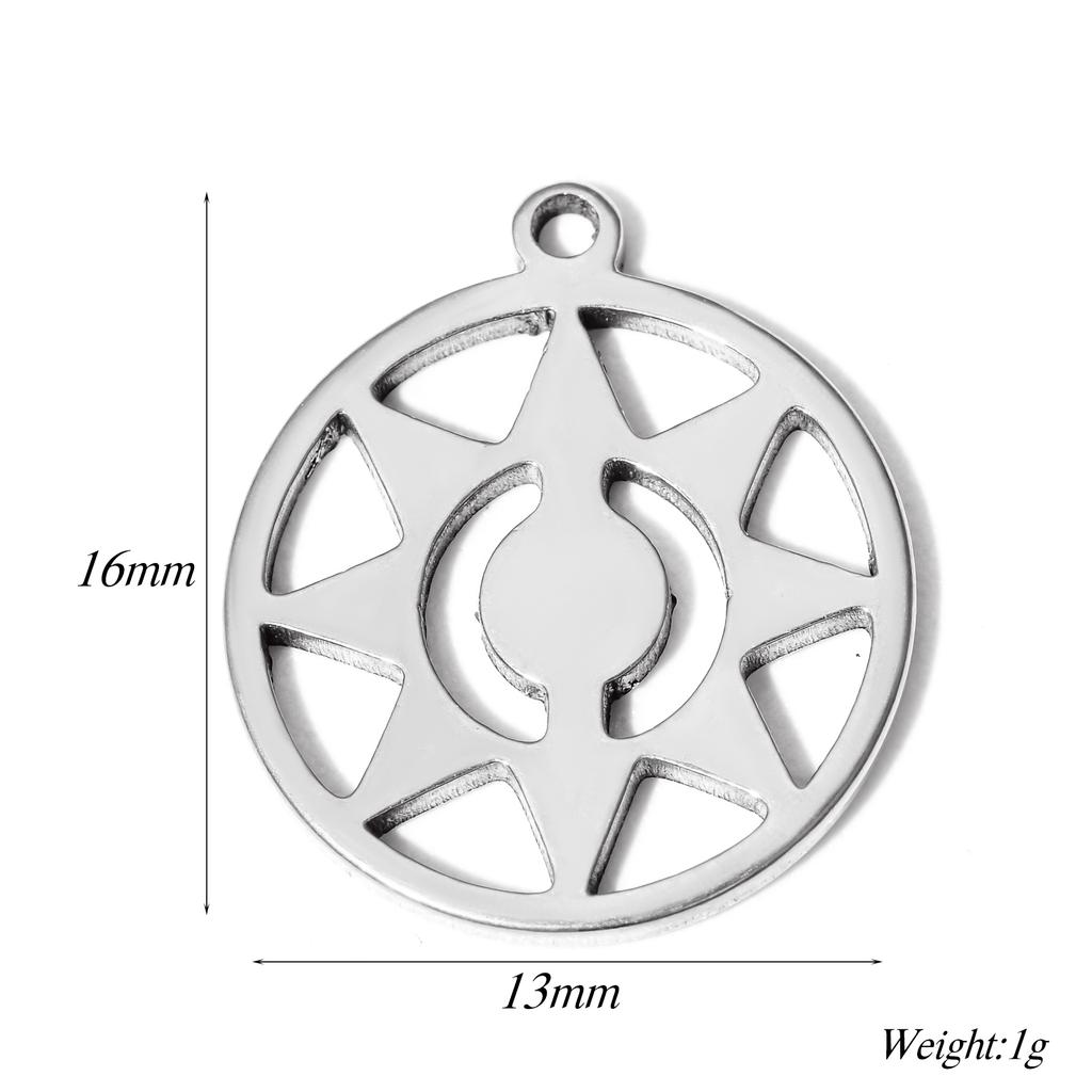 20pcs/lot Butterfly Heart David Star Angel Family Charms Stainless Steel Pendants Jewelry Making DIY Handmade Craft Wholesale