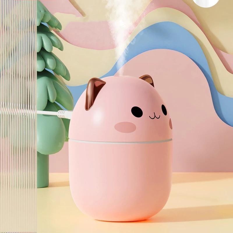 250ml Mini Air Humidifier USB Cool Mist Aroma Diffuser with Colorful Light Home Bedroom Car Humidifier Purifier