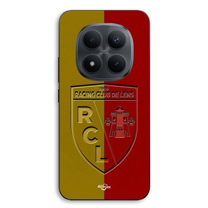 Coque de téléphone - MANIACASE - Xiaomi Redmi Note 15 Pro Plus 5G - Silicone TPU - Noir - RCL LENS (fond jaune et rouge)