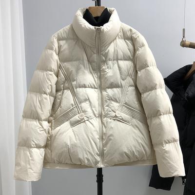 Down Jacket Women's Winter Short Stand Up Collar Thin Small Warm Jackets