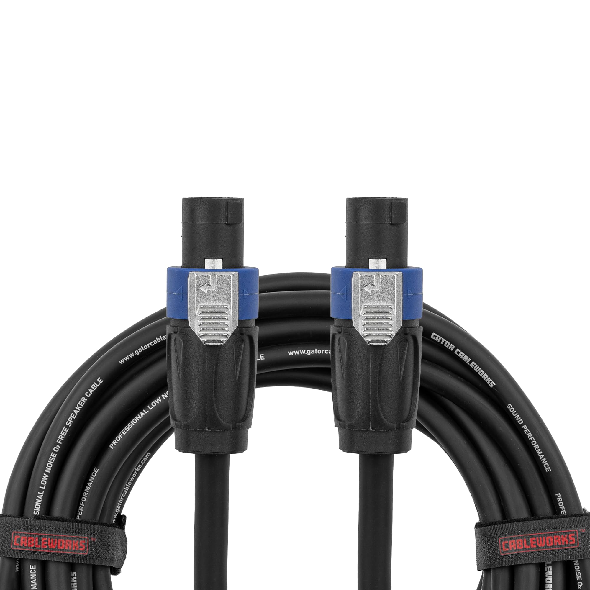 

Cableworks by Gator Cases Cableworks Speaker Cable Headliner Series (25ft Speakon/Speakon) GCWH-SPK-25-2TL []