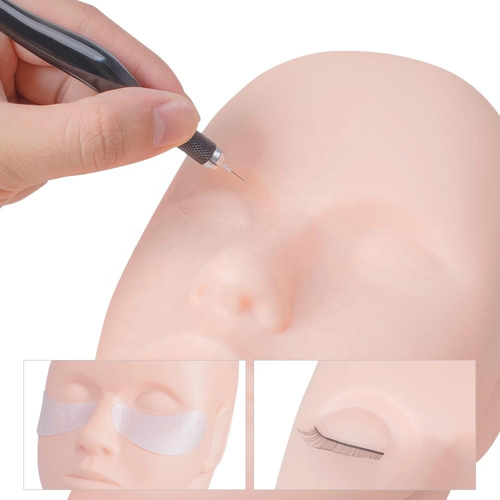 Eyelash Headform Makeup Training Tools Soft Rubber Professional Headform Grafting
