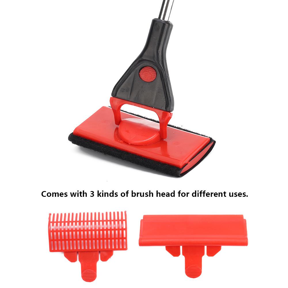 Telescopic Aquarium Fish Tank Cleaner Algae Scraper Brush Fish Tank Glass Scrubber