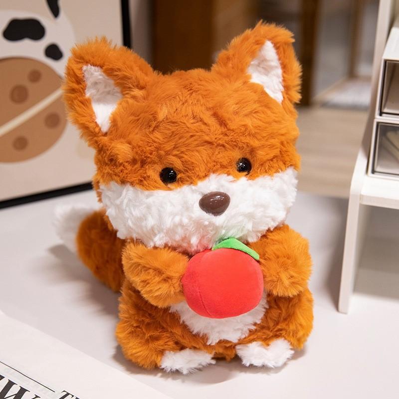 Squirrel Cartoon Fox Plush Toy Animal Kids Doll Room Decoration Gift Birthday