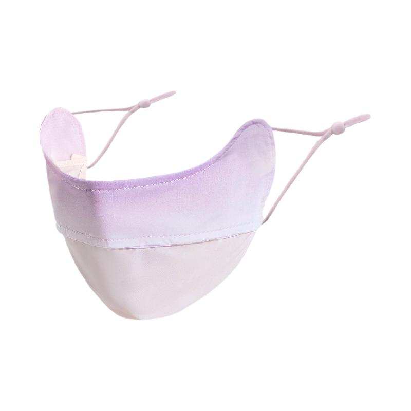 Women's Summer Gradient Anti-UV Face Mask with UPF50+ Ice Silk & Eye Protection