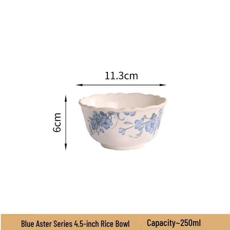 ZISIZ Floral Ceramic Dinner Plate