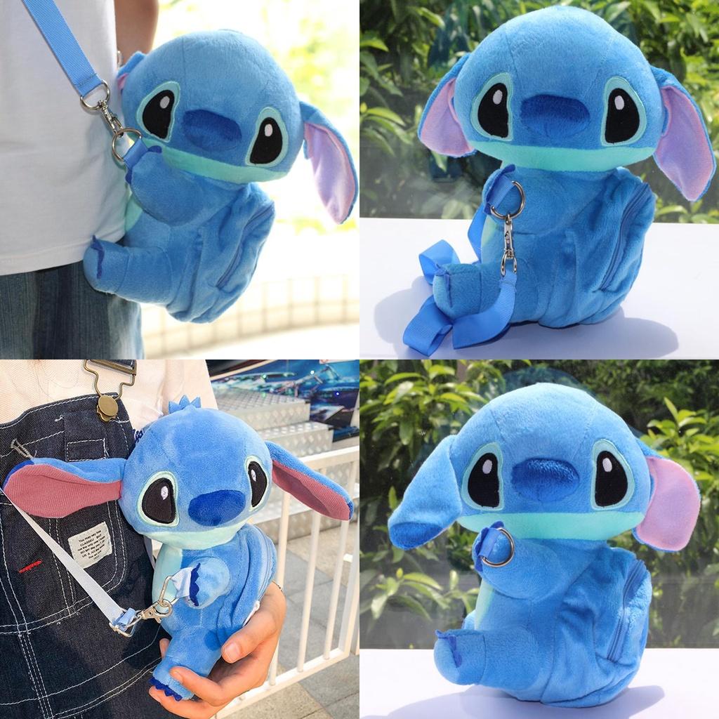 Adorable Lilo Stitch Plush Shoulder Bag With Adjustable Straps For Everyday Use
