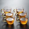6pcs/Lot 110ml Hammer Pattern Small Glass Tea Cup Handmade Tea-sipping Cup Kungfu Teacup Beer Coffee Drink Cup Drinkware