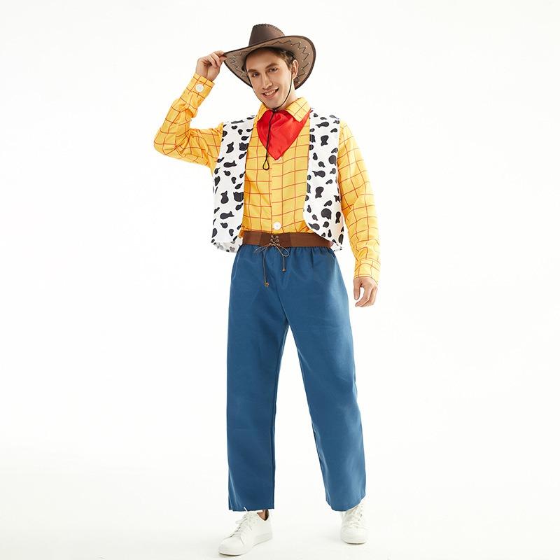 Halloween Costume for Couples Woody Cowboy Cosplay Costume for Parents