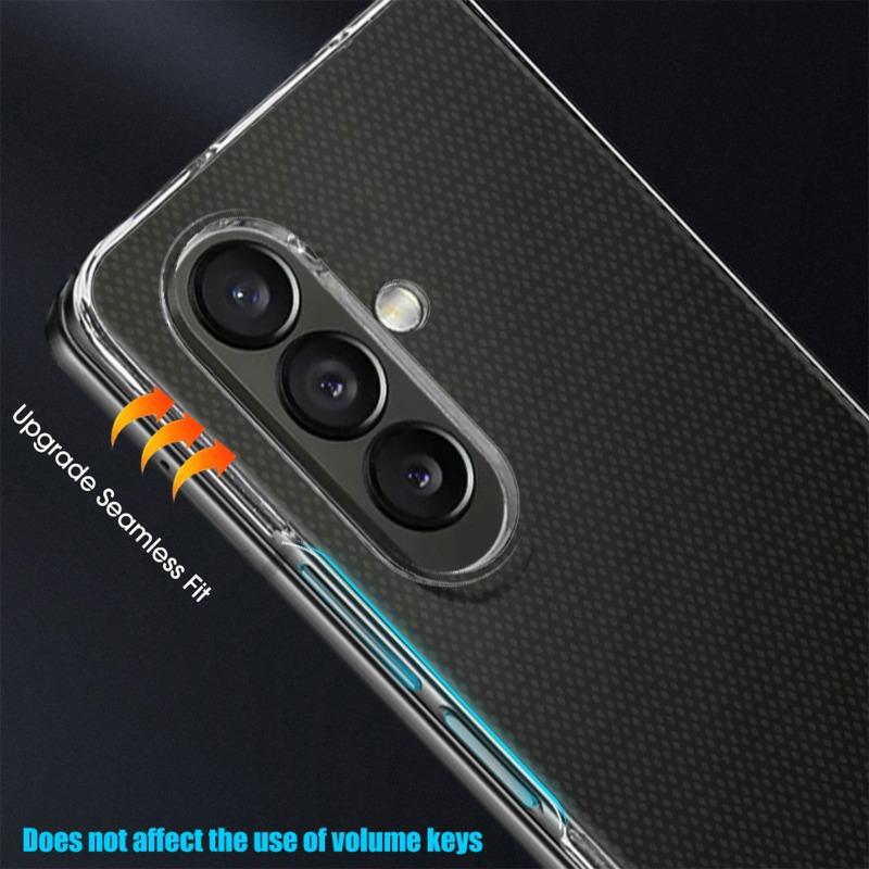 Transparent Phone Case for Samsung Galaxy Z Fold 7 6 5 Anti-scratch PC Anti-fall Cover for Z Fold7 Fold6 Fold5 Phone Accessories