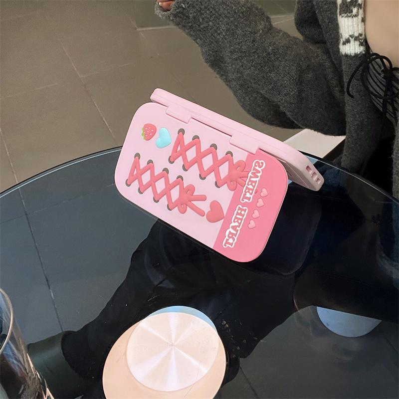Funda de silicona rosa fucsia con forma de concha, con espejo de amor, para iPhone 16 15 Pro 14 13 Pro Max 15, funda suave a prueba de golpes, regalo para chica