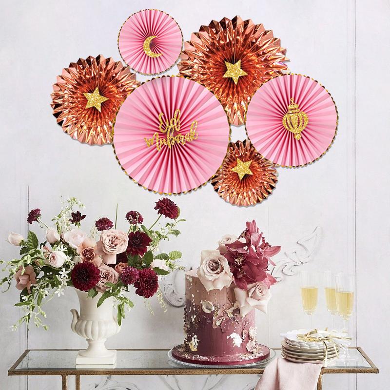 Ramadan Decoration 2026 Eid Mubarak Muslim Wall Paper Decorations Islamic Festival Decoration Ramadan Home Party DIY Supplies