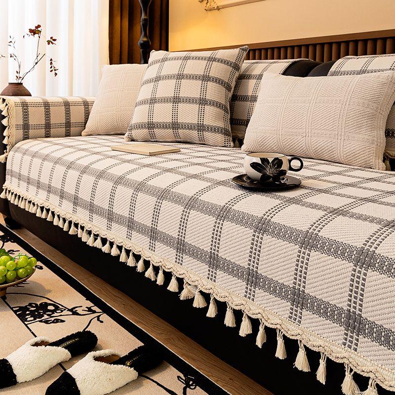 

Хлопково-льняная подушка для дивана Круглогодичная Общие ткани Лен Нескользящая спинка Старая грубая ткань Подушка Японский стиль Минималистичный Чехол Полотенце Pupu-light gray Pillowcase 45*45