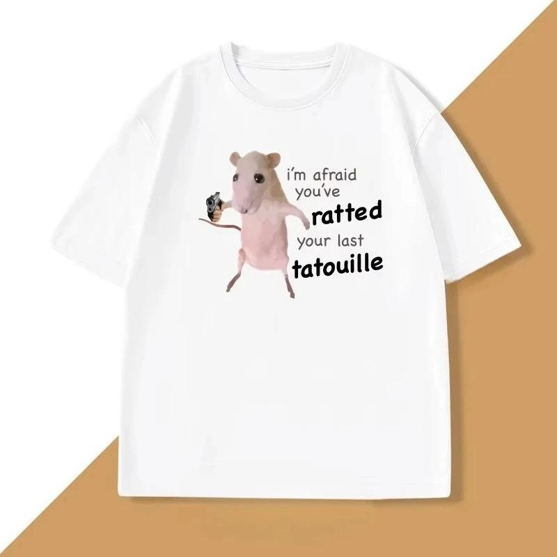 Im Afraid Youve Already Betrayed Your Last Tatuil Tshirt A Fun Shortsleeved Crew Neck Mouse TshirtWomen Clothing Fashion