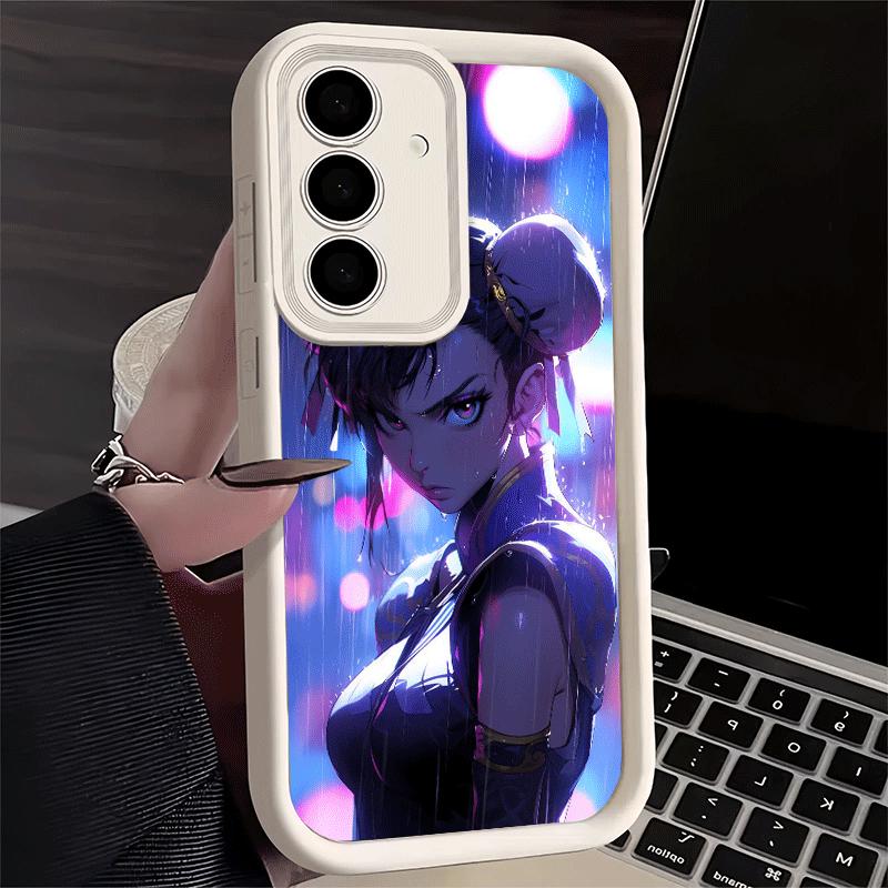 Phone Case for Samsung Galaxy S26 S25 Ultra S24 FE ChunLi S-Street F-FighterS Shell S23 Plus S22 + S21 S20 5G Soft Silicone Fund