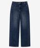 MIND BRIDGE WOMEN [W] Wide Washed Deep Blue Denim Pants