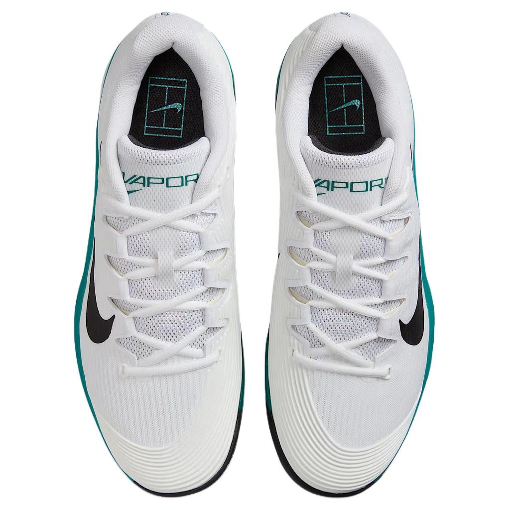 Nike Court Air Zoom Vapor 12 HC White Radiant Emerald Men Sneakers Black FV5552-104