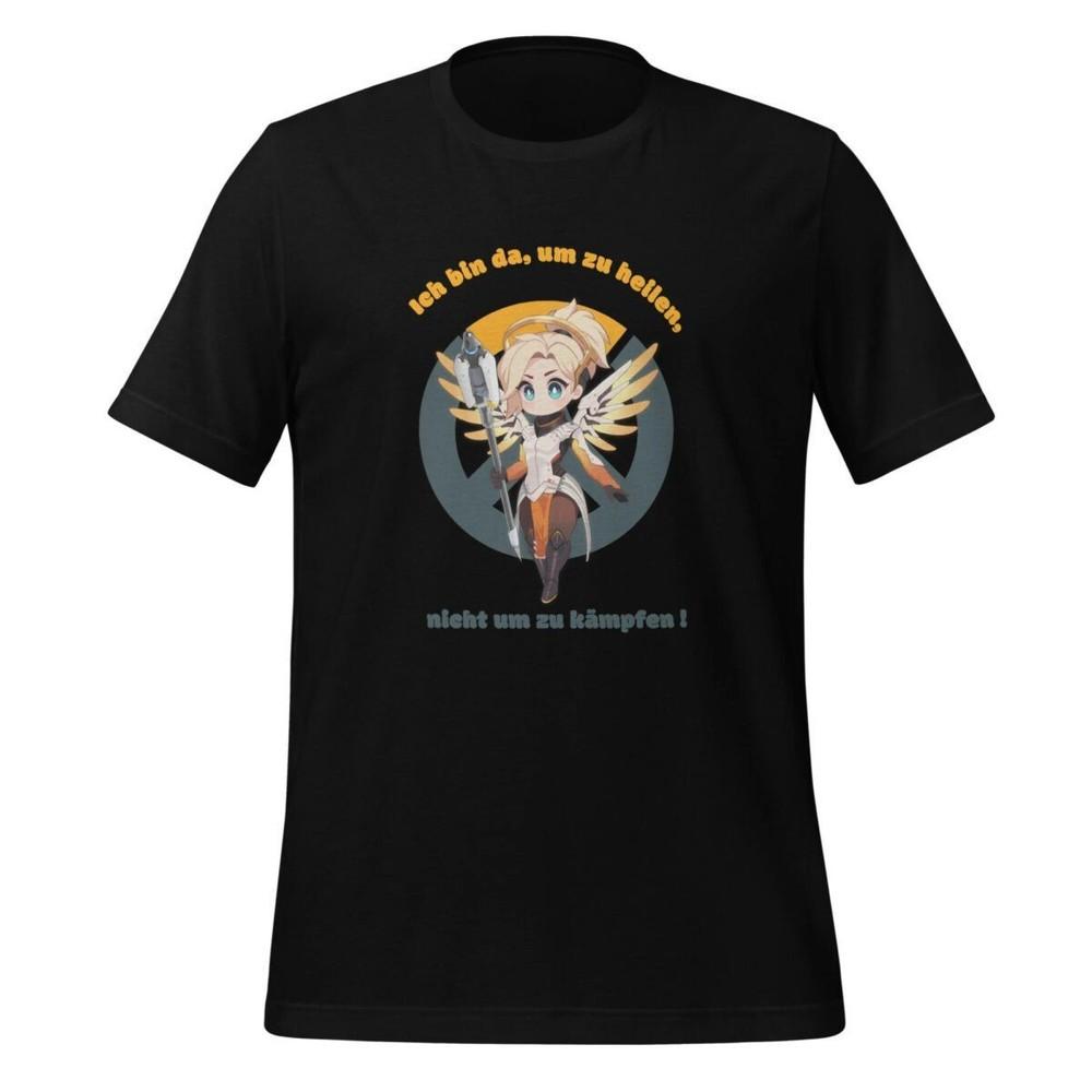 

Mercy TShirt Anime Gaming Saying For Healer Fans Unisex T-Shirt S
