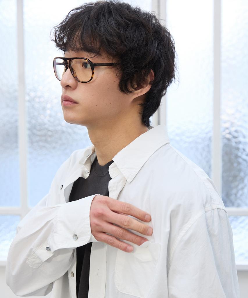 Peullabijeum Washed Pocket Plain Shirt - White