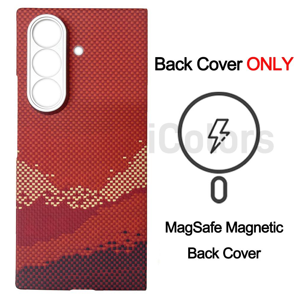 Magnetic Aramid Case For Samsung Galaxy Z Fold 7  Carbon Fiber Magsafe Case Magnetic Shell Cover Camera Lens Protection