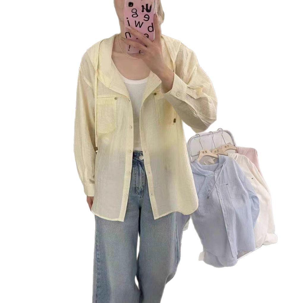 Korean Style Women's Lightweight Sun Protection Shirt - Spring/Summer 2025 Trend