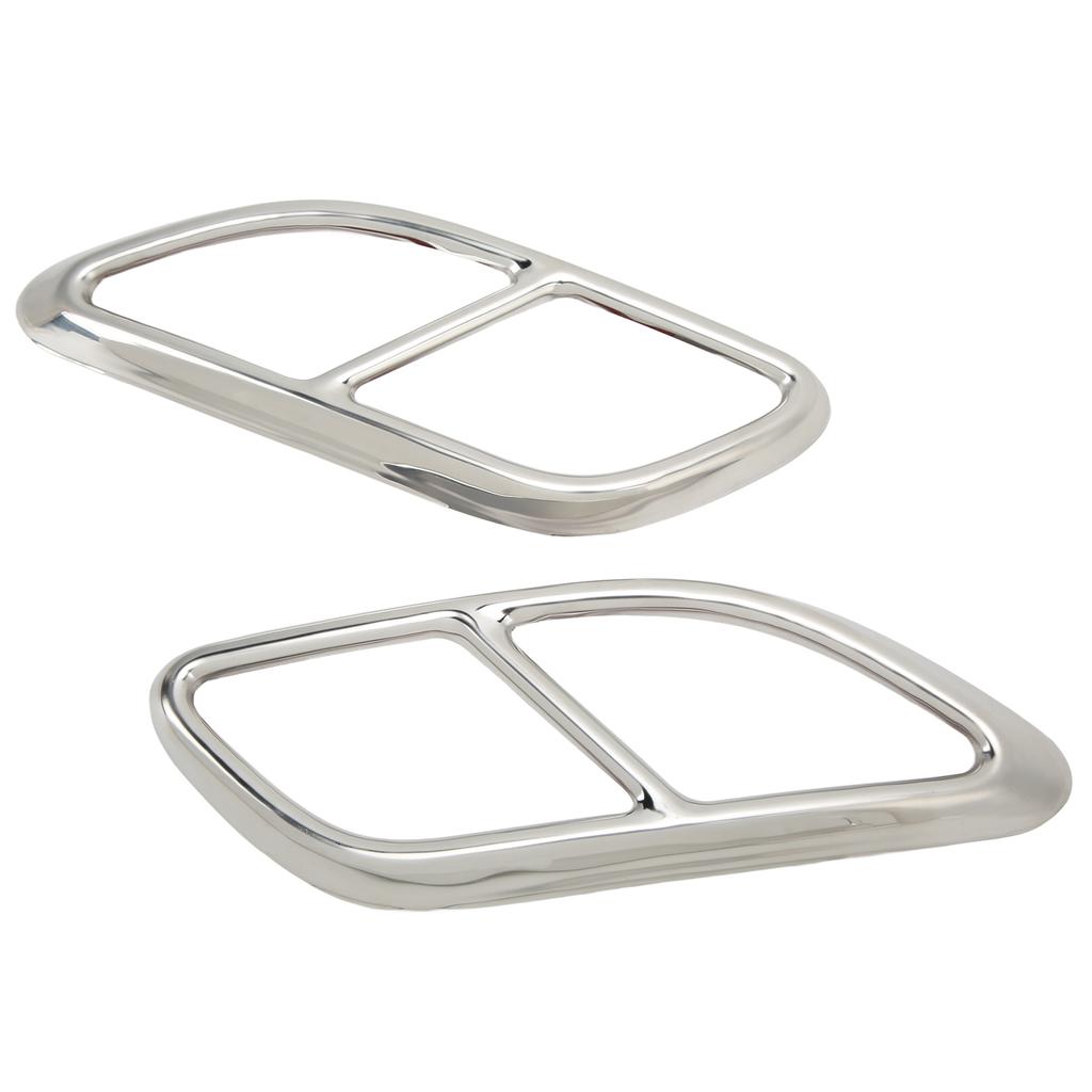 2 Stück Quad-Auspuffendkappen-Dekoration für den Endrohr-Ersatz für Jaguar FPACE XFL 2021