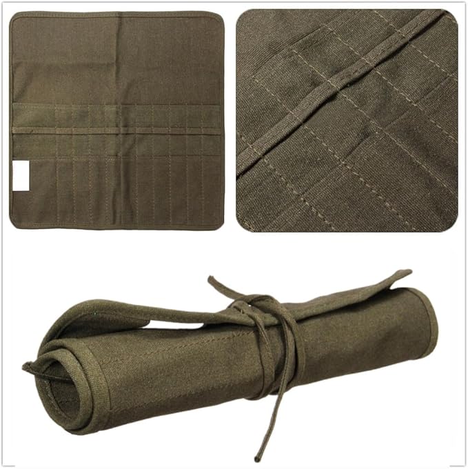 22 Löcher Roll Art Federmäppchen Pinsel Tasche Leinwand Studenten Federtasche Pinsel Kunst Aufbewahrungs Halter Schreibwaren Zubehör