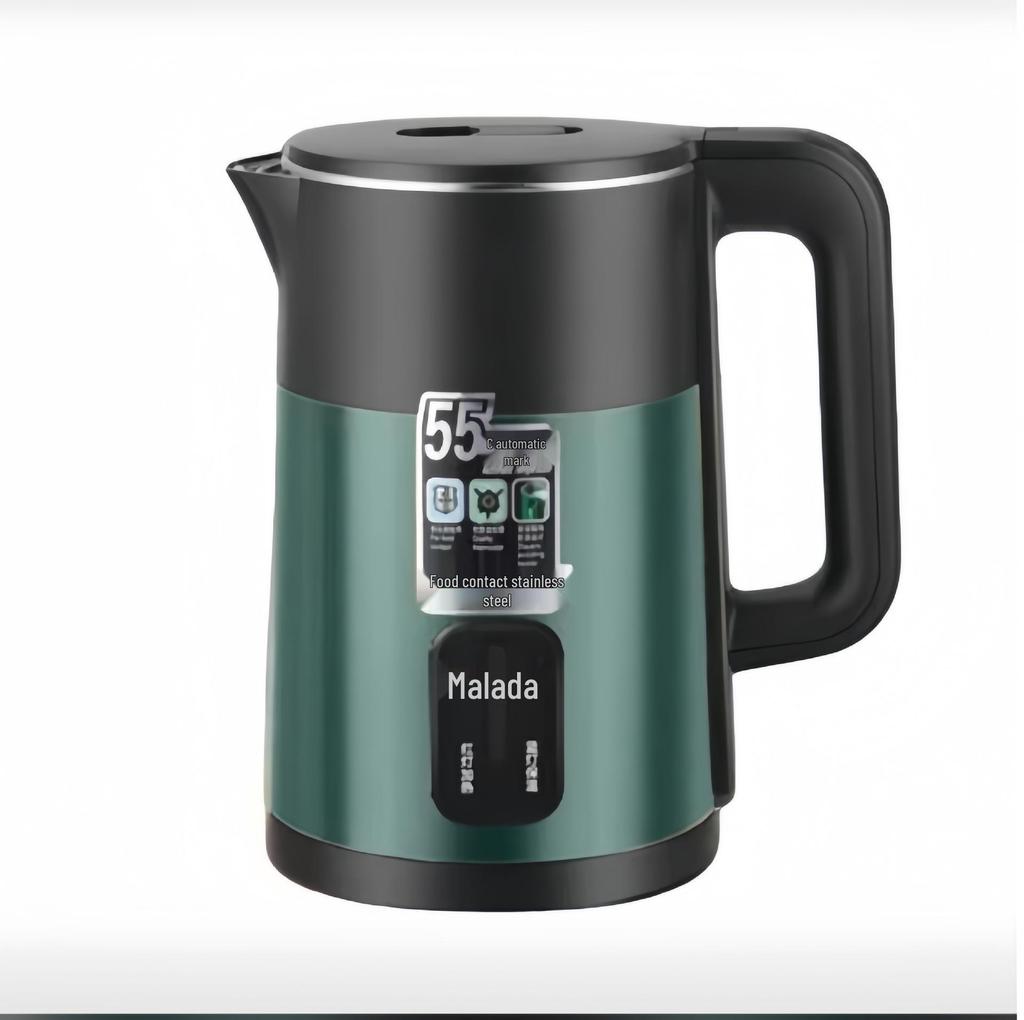 Bouilloire intelligente en acier inoxydable Wanlida avec arrêt automatique pour usage domestique et en résidence étudiante