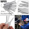 10pcs/set Wear-resistant Door Open Keys 10 In 1 Key Replacement Jiggler Keys  Car Repair Tool