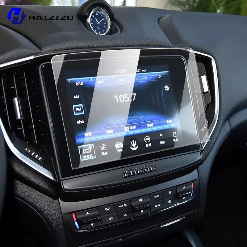 For Maserati Ghibli 2017- Tempered Glass Car Navigation Screen Protector Film Dashboard Monitor Screen Protective Film Refit