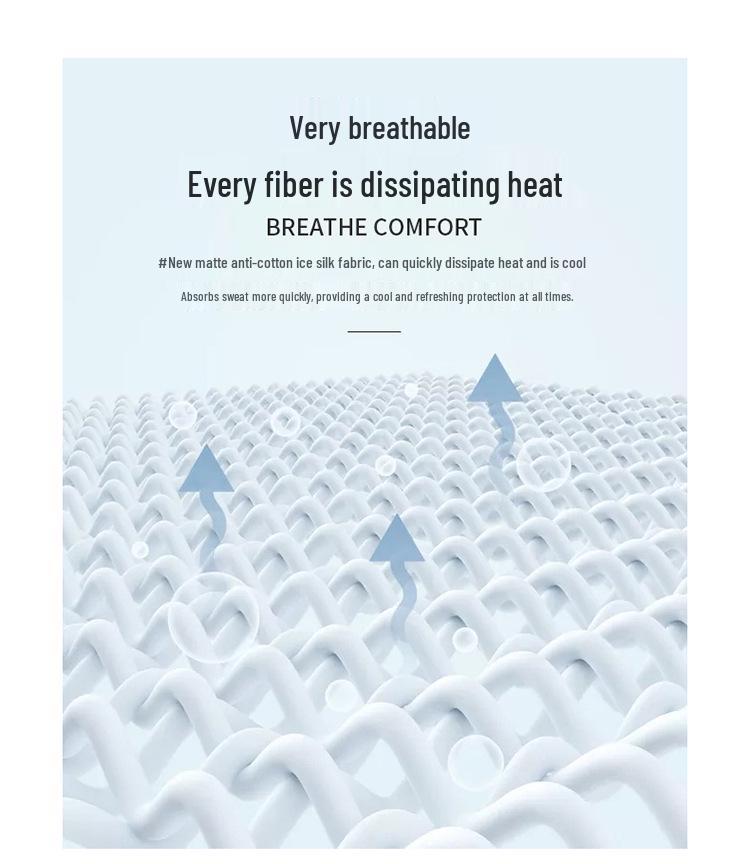 Unisex Ice Silk Sun Protection Clothing, Cooling, Soft, Breathable, Comfortable, Elastic, UPF50+