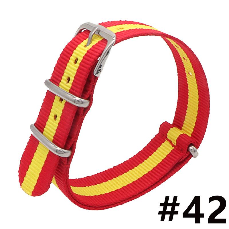 18MM 20MM 22MM Nylon Watch Band Sport Casual Straps Replacement With Stainless Steel Buckle For Men Women's Watch Accessories
