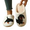 Women's Cozy Cartoon Cotton Slippers - Thick, Warm, Closed Toe for Fall/Winter