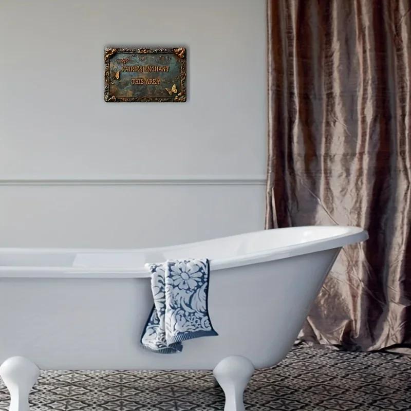 1 шт. деревенская металлическая алюминиевая табличка «Феи зачаровали эту местность» — фото 3