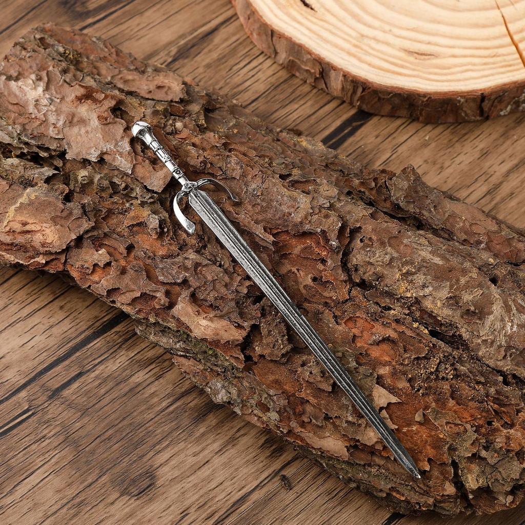 1pc Niche Personalized Viking Sword Alloy Women Hairpin Nordic Norwegian Style Hairpin Knight Sword Fashionable Hair Accessory