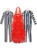 Beetlejuice 2 Cosplay Costume Halloween Outfit for Adults Men Women Role Play Party Suit