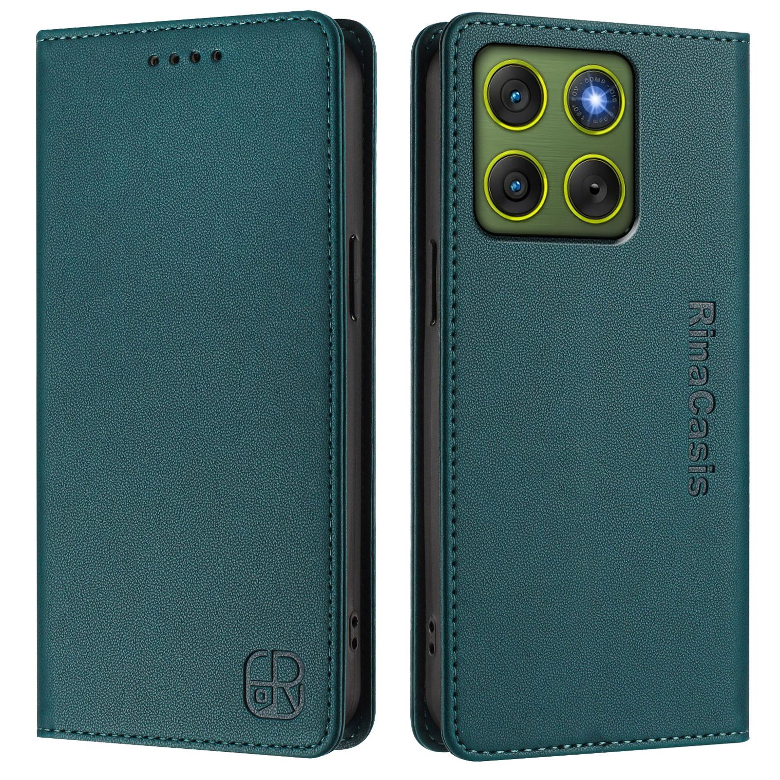 

For Motorola Edge 70 5G Leather Case RINACASIS RC01 Phone Cover with RFID Blocking Wallet Stand