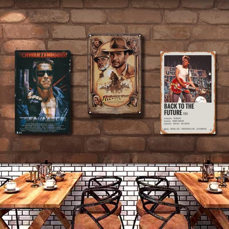 Metal Tin Poster Classic American Retro Films Metal Tin Sign Plaque Poster for Wall Plate Bar Club Wall Decor Retro Home Bedroom