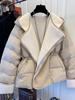 2024 Women's Short Slimming Cotton Coat - Korean Waist-Hugging Warm Jacket for Autumn/Winter
