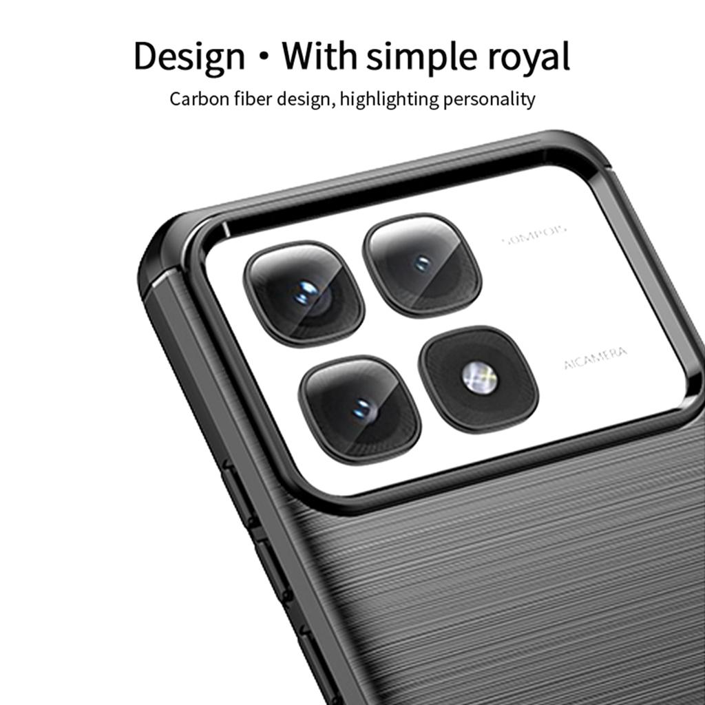 MOFI JK TPU Series-1 For Xiaomi Redmi K70 Ultra Case Carbon Fiber Texture TPU Soft Phone Cover
