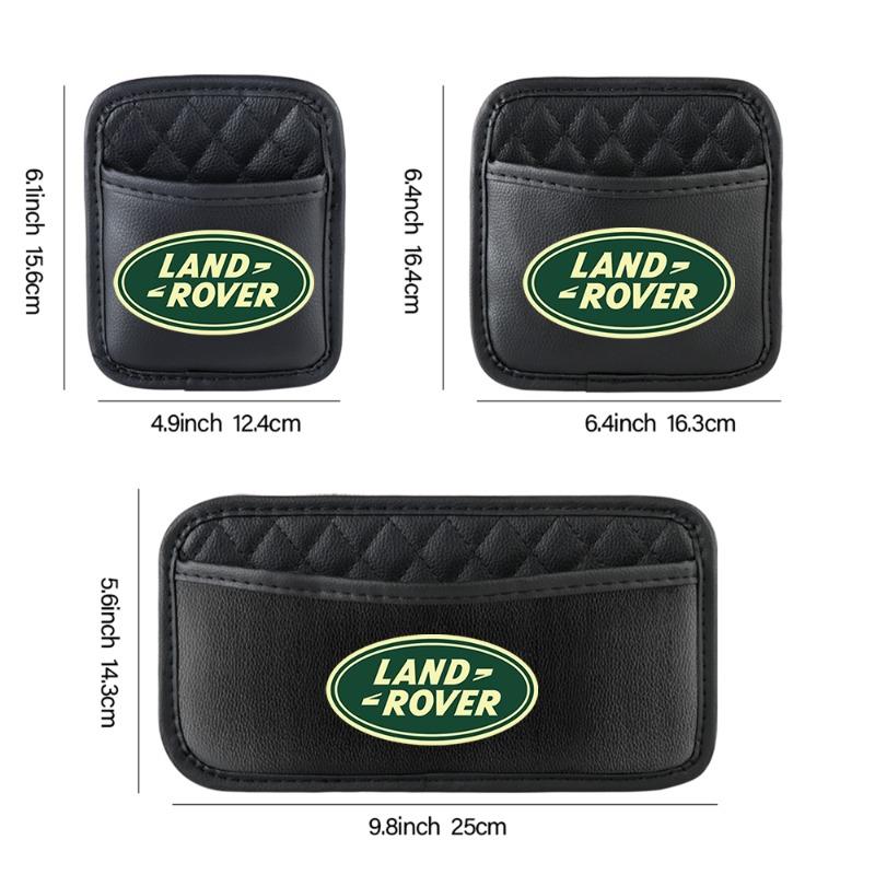 Leather Car Storage Pocket Seat Back/Door/Center Console Organizer for Land Rover Discovery Freelander 3 SVR L320 L330 Evoque Defender Range Rover