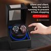 Double Watch Winder for Automatic Watches Automatic Watch Winder Leather Box 1 Slots Watch Winder for Men with Quiet Motor