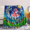 Coperta in Flanella con Stampa Cardcaptor Sakura, Coperta Calda Ultra Morbida di Alta Qualità per Tutte le Stagioni, Coperta Accogliente per Arredamento Casa, Regalo di Natale Perfetto