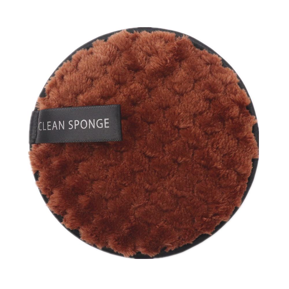 ALYAN Pineapple Grid Makeup Remover Puff - Lazy, Round Face Wash Sponge