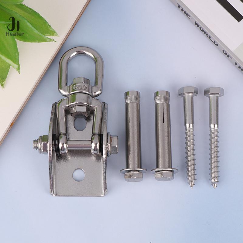 70MM Schaukel Aufhängung Haken Aufhänger 304 Edelstahl Drehbar Hängematte Schaukel Haken Aufhänger Befestigungsplatte Hängesessel Kit Beschläge