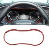 Center Console Dashboard Panel Frame Trim Cover For Dodge Charger 15+ Red Carbon
