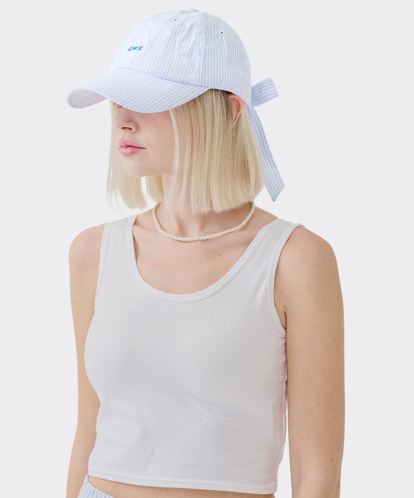 AOX Aox Stripe Ribbon Ball Cap Blue